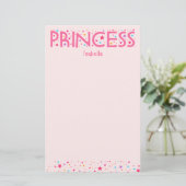 プリンセスの女の子の文房具 便箋 (スタンド正面)