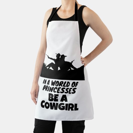 プリンセスの女性のカーボーイである エプロン (インサイチュ)