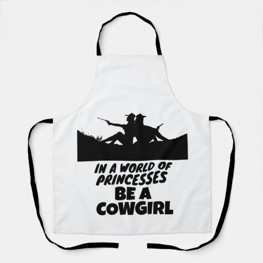 プリンセスの女性のカーボーイである エプロン (正面)