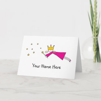 プリンセスの妖精のノート サンキューカード