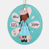 プリンセスの姉のアフリカ系アメリカ人 セラミックオーナメント (左)