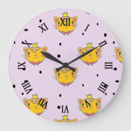 プリンセスの子猫 ラージ壁時計