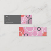 プリンセスの抽象的なプロフィールカード スキニー名刺 (正面/裏面)