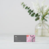 プリンセスの抽象的なプロフィールカード スキニー名刺 (スタンド正面)