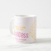 プリンセスの星、魔法の願い コーヒーマグカップ (正面左)