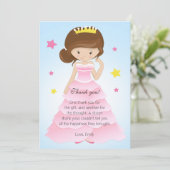 プリンセスの服のサンキューカード サンキューカード (スタンド正面)