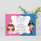 プリンセスの海賊招待状の子供の誕生日のパーティー 招待状 (スタンド正面)