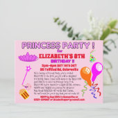 プリンセスの特別な招待　おとぎの国のような楽しいバースデーパーティーへようこそ 招待状 (スタンド正面)