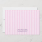 プリンセスの第3誕生会の招待 招待状 (裏面)