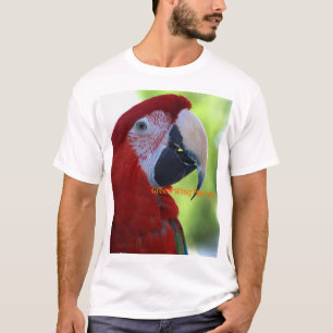 プリンセスの緑の翼のコンゴウインコ Tシャツ