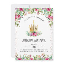 プリンセスの花の誕生日カード