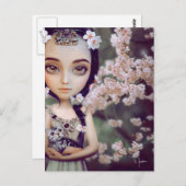 プリンセスの花の郵便はがき ポストカード (正面/裏面)