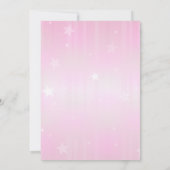 プリンセスの誕生会の招待のテンプレート 招待状 (裏面)