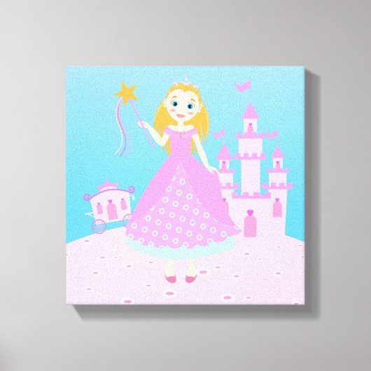 プリンセスの誕生会 キャンバスプリント (正面)