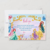 プリンセスの誕生日お礼カード一覧 サンキューカード (正面)