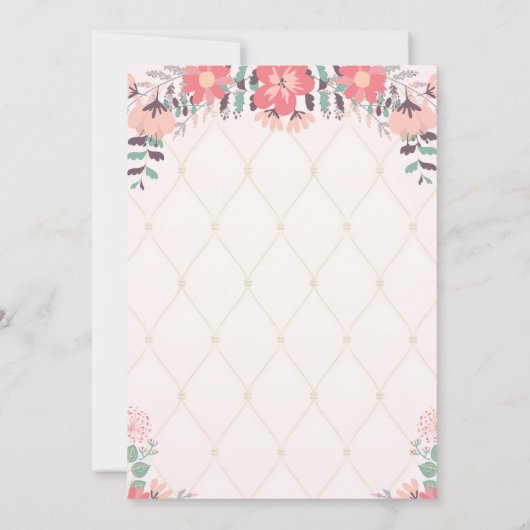 プリンセスの誕生日の招待状-プリンセスのパーティー 招待状 (裏面)