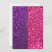 プリンセスの誕生日パーティーの可愛いパンダ 招待状 (裏面)