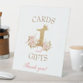 プリンセスの誕生日パーティーカードとギフトサイン 台座サイン (インサイチュ)