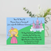 プリンセスの誕生日パーティー招待状 招待状 (スタンド正面)