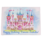 プリンセスの誕生日パーティー ラージペーパーバッグ (正面)