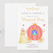 プリンセスの誕生日招待状, リトルプリンセス 招待状 (正面/裏面)