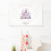 プリンセスの誕生日招待状, リトルプリンセス 1歳 横断幕 (インサイチュ)