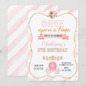 プリンセスの誕生日招待状 招待状 (正面/裏面)