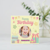 プリンセスの誕生日 カード (スタンド正面)