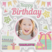 プリンセスの誕生日 シール (正面)
