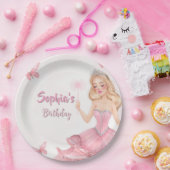 プリンセスの誕生日 ペーパープレート (パーティー)