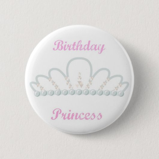 プリンセスの誕生日Pin 缶バッジ (正面)