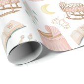 プリンセスの赤ちゃんシャワーパターン ラッピングペーパー (ロールコーナー)