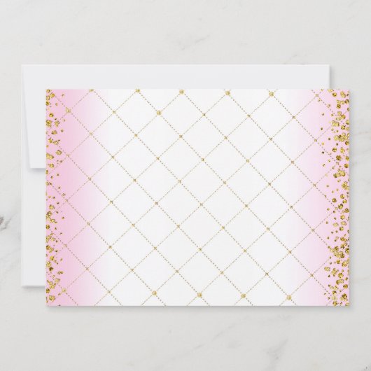 プリンセスの赤ちゃんシャワー招待 招待状 (裏面)