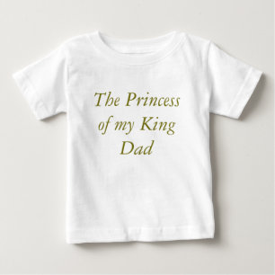 プリンセスの赤ちゃんドレス ベビーTシャツ