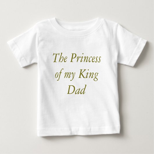 プリンセスの赤ちゃんドレス ベビーTシャツ (正面)