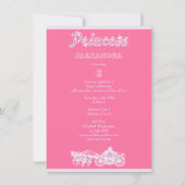 プリンセスの馬及びキャリッジ誕生会 招待状 (裏面)