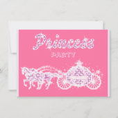 プリンセスの馬及びキャリッジ誕生会 招待状 (正面)
