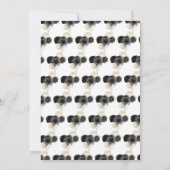 プリンセスの黒いドレスSweet sixteenありがとう サンキューカード (裏面)