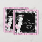 プリンセスの３歳の誕生日パーティー 招待状 (正面/裏面)