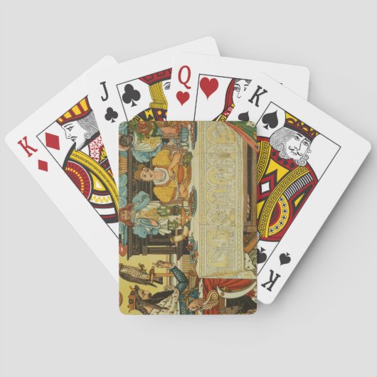 プリンセスはカエルと彼女の夕食を、から共有します トランプ (裏面)