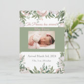 プリンセスはピンクの水彩庭園に到着した 案内状 (スタンド正面)