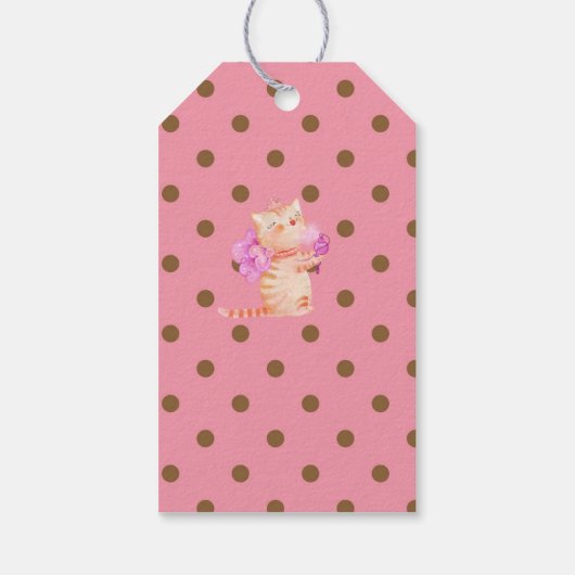 プリンセスは猫がピンクシャワーを鳴く ギフトタグ (裏面)