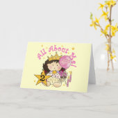 プリンセスは私について2回目の誕生日 カード (黄色い花)