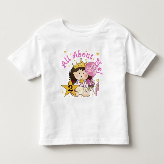 プリンセスは私について2回目の誕生日 トドラーTシャツ (正面)