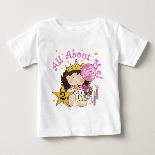 プリンセスは私について2回目の誕生日 ベビーTシャツ (正面)