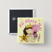 プリンセスは私について2回目の誕生日 缶バッジ (正面&裏面)