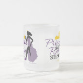 プリンセスは運動靴を身に着けています フロストグラスマグカップ (中央)