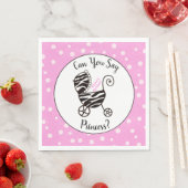 プリンセスは?赤ちゃんシャワー スタンダードランチョンナプキン (インサイチュ)