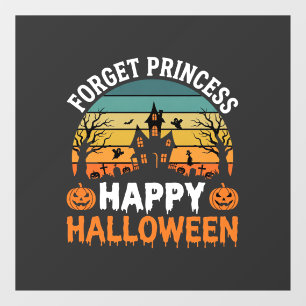 プリンセスを忘れて ハッピー ハロウィン お化け屋敷 デザイン ウィンドウサイン
