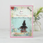 プリンセスアリスのベビーシャワーに本を持ってきて 招待状 (スタンド正面)